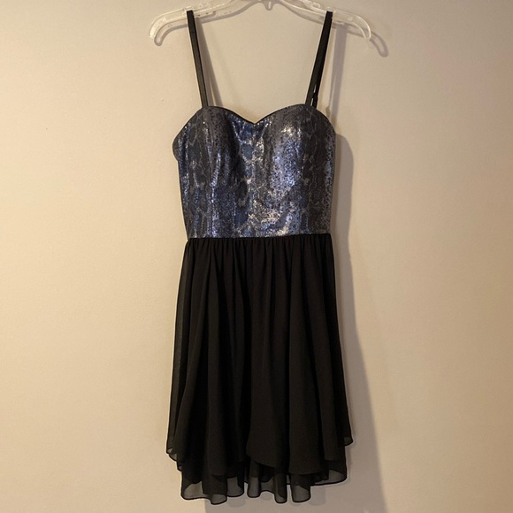 NWT Black Guess sequin top cocktail dress - Picture 1 of 13